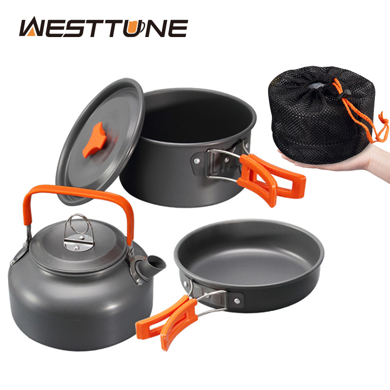 Camping Cooking Gear - WESTTUNE Camping Cookware Kit Aluminum Outdoor