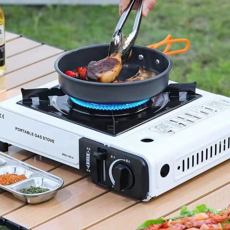 Camping Cooking Set Compact - Portable Outdoor Cassette Stove Butane Gas
