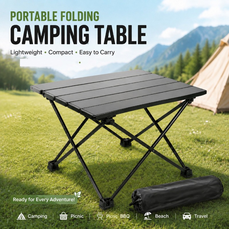 Camping Cooking Kitchen - Lightweight Portable Foldable Camping Table Foldable