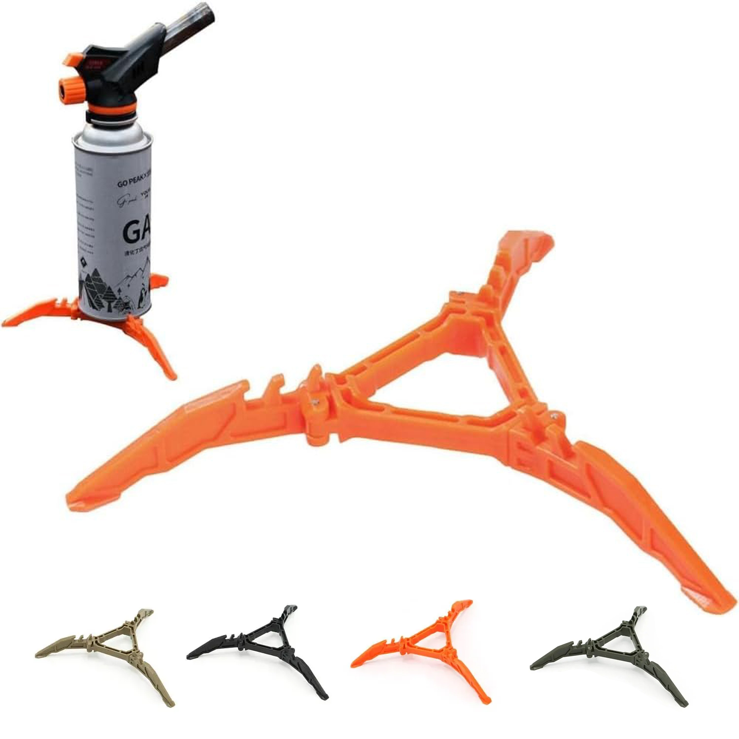 Camping Cooking Tripod - Gas Tank Bracket Foldable Fuel Can