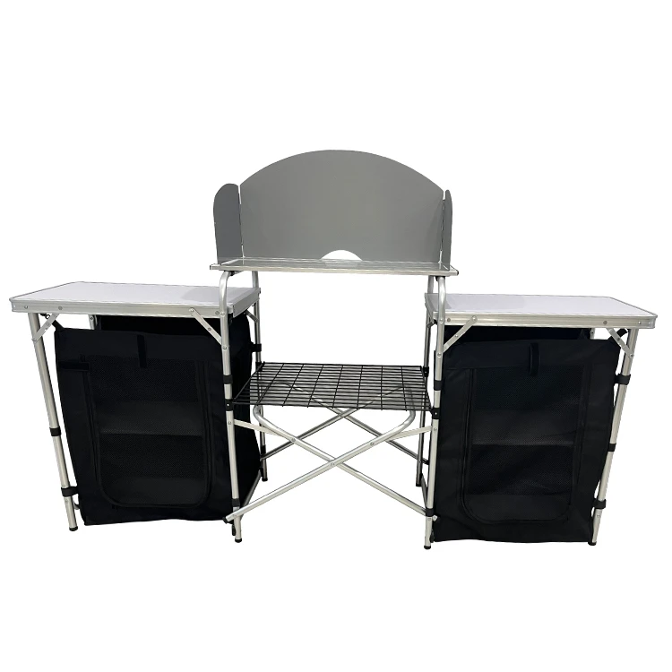 Camping Cooking Kitchen - Outdoor Camping Aluminum Portable Kitchen Folding