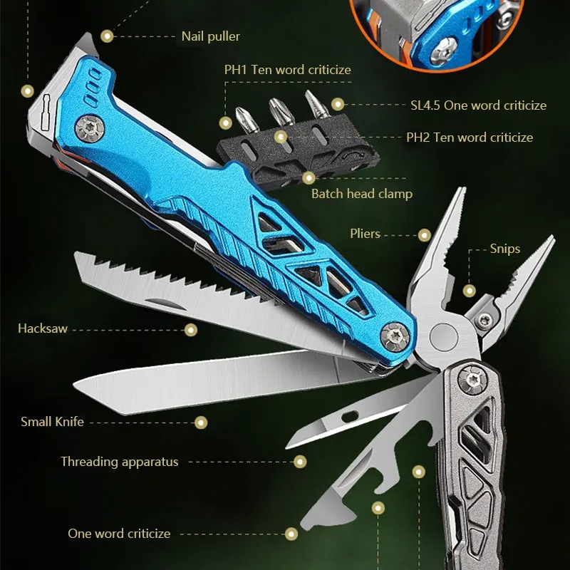 Outdoor Portable Folding Plier - Camping Cooking Knife review and price