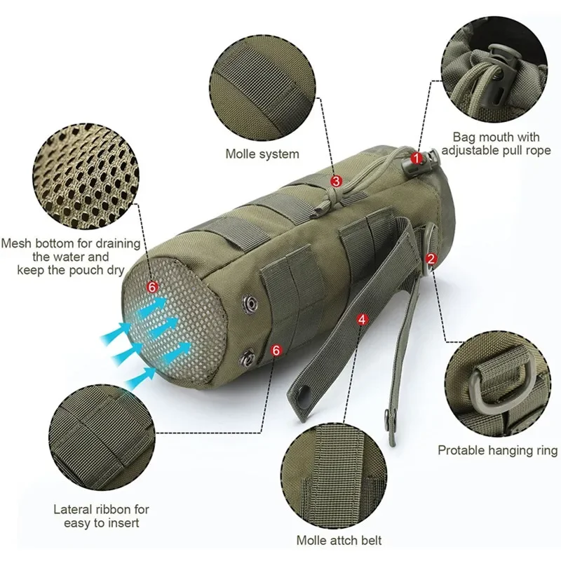 Tactical Molle Water Bottle Ba - Camping Cooking Can review and price
