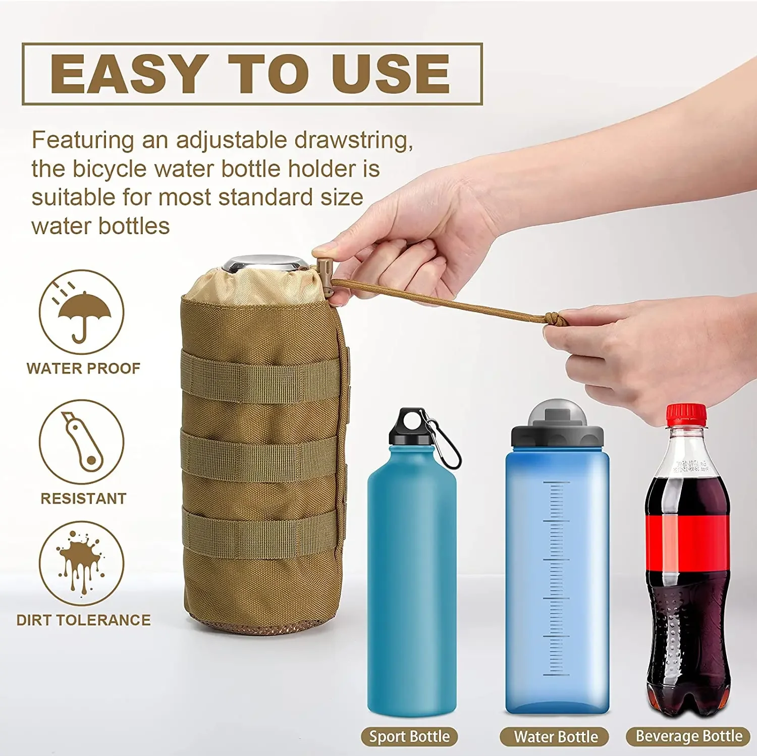 Tactical Molle Water Bottle Ba - Camping Cooking Can review and price