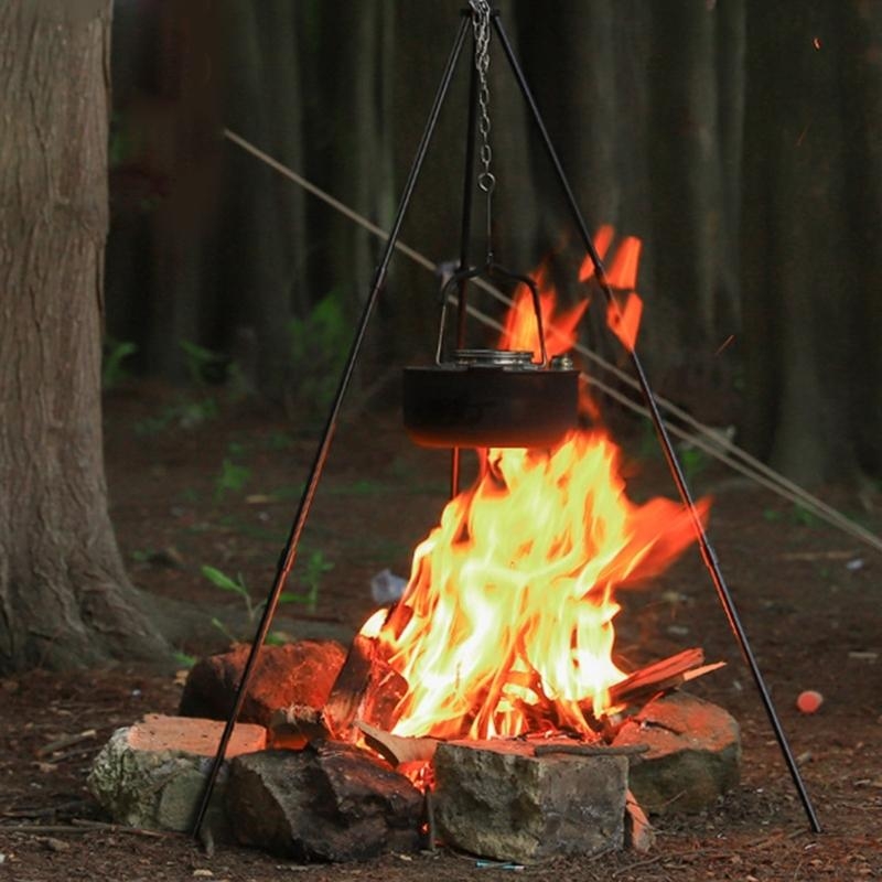Campfire Cooking Tripod Set Ad - Camping Cooking Tripod review and price