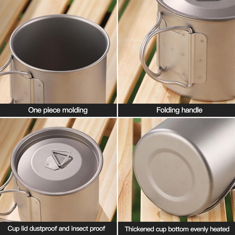 Titanium Camping Mug with Fold - Camping Cooking Recipes review and price