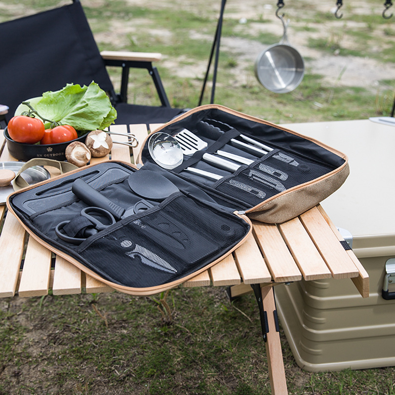 8pcs Camping Kitchen Cookware  - Camping Cooking Gear review and price