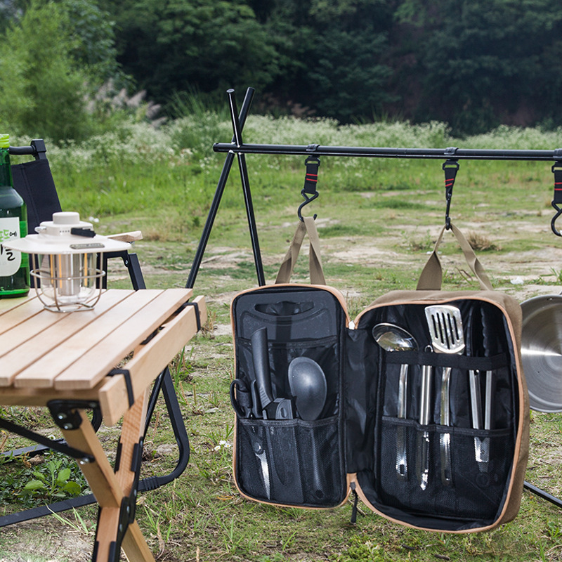 8pcs Camping Kitchen Cookware  - Camping Cooking Gear review and price