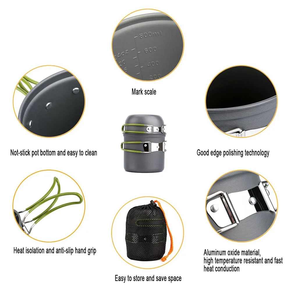 Camping Cookware Mess Kit Ultr - Camping Cooking Rice review and price