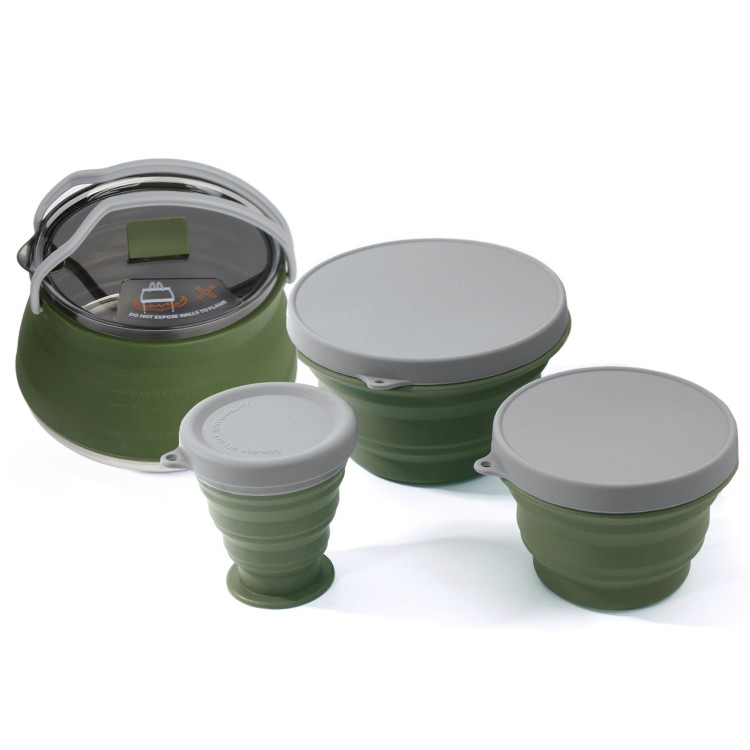 Folding Pot Set Portable Compa - Camping Cooking Set Compact review and price