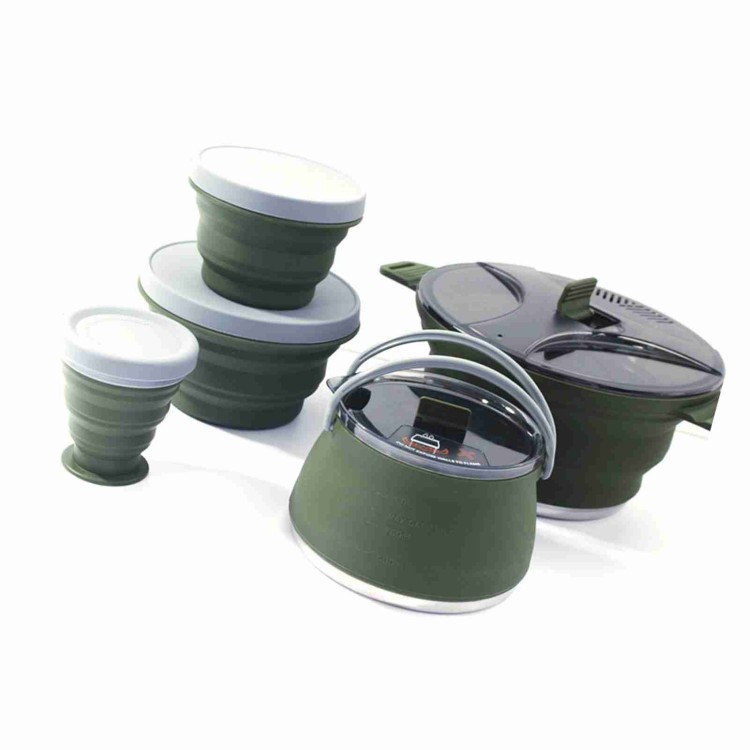 Folding Pot Set Portable Compa - Camping Cooking Set Compact review and price