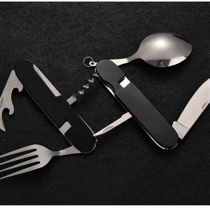4 in 1 Folding Tableware Detac - Camping Cooking Knife review and price