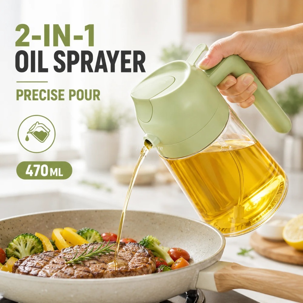 2 in 1 Olive Oil Sprayer Dispe - Camping Cooking Kitchen review and price