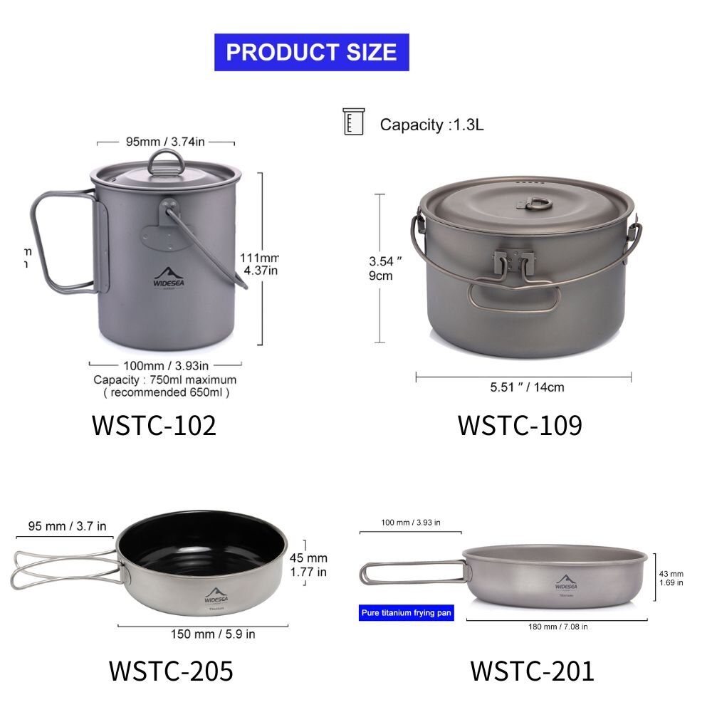 Widesea Camping Tableware Tita - Camping Cooking Rice review and price