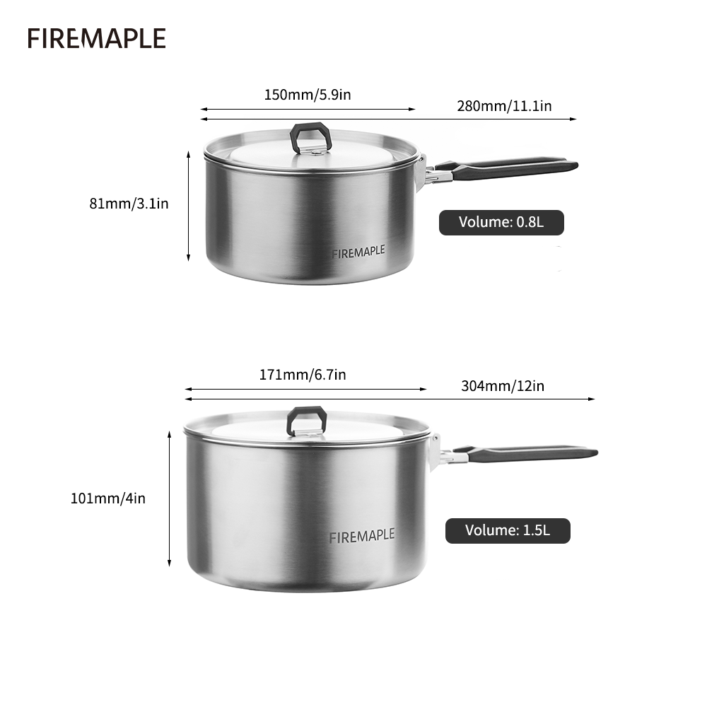 Fire Maple Camping Cookware Hi - Camping Cooking Set Compact review and price