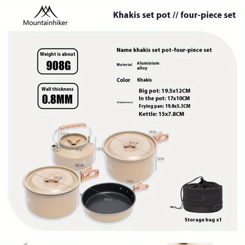 Mountainhiker new set pot kett - Camping Cooking Set Compact review and price