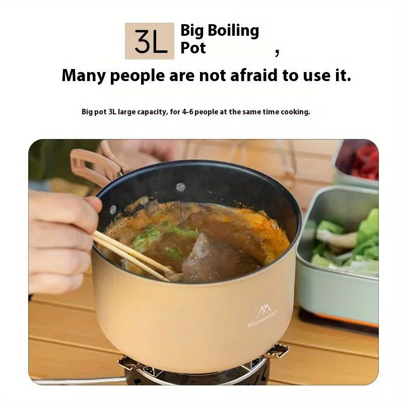 Mountainhiker new set pot kett - Camping Cooking Set Compact review and price