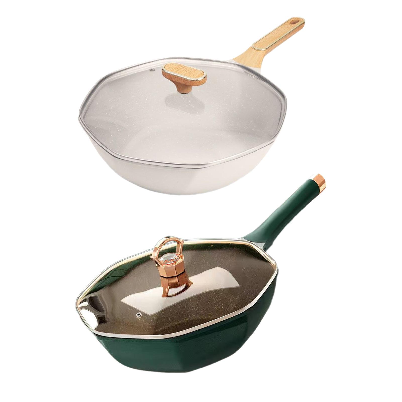 Octagonal Frying Pan with Lid  - Camping Cooking Pot With Lid review and price