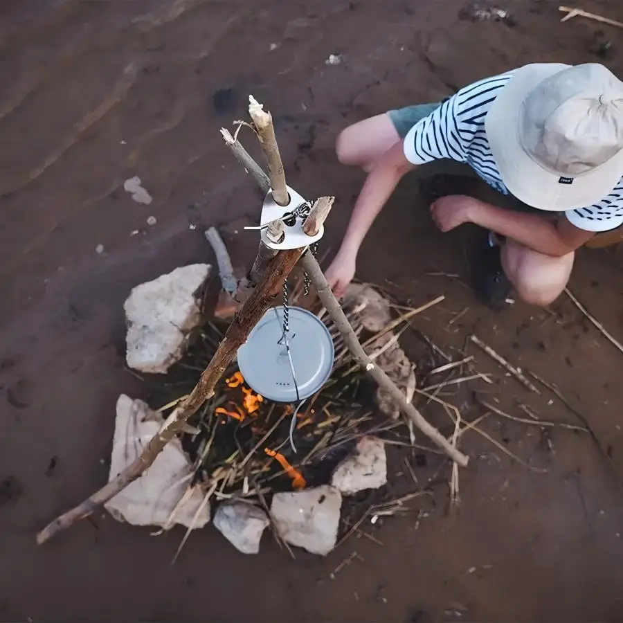 Stainless Steel Portable Campi - Camping Cooking Tripod review and price