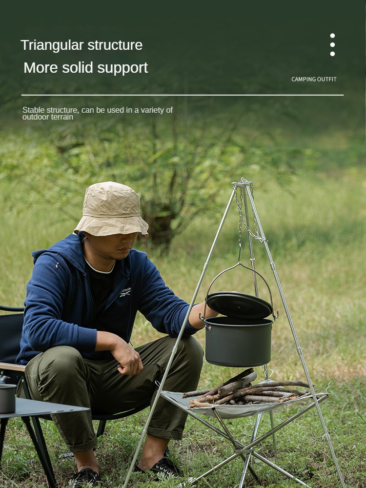 Camping Bonfire Tripod Portabl - Camping Cooking Tripod review and price