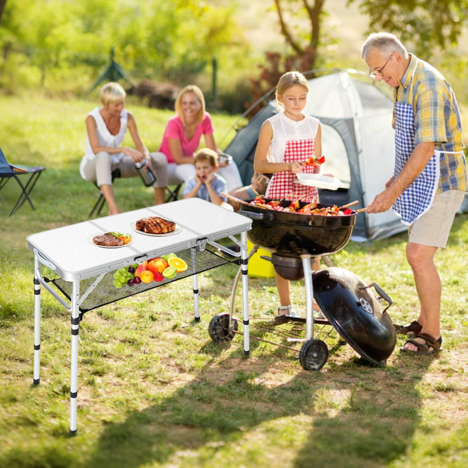 Folding Camping Table With Sto - Camping Cooking Table With Storage review and price