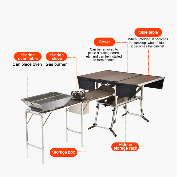 Portable Mobile Kitchen for Ca - Quality Camping Cooking Set review and price