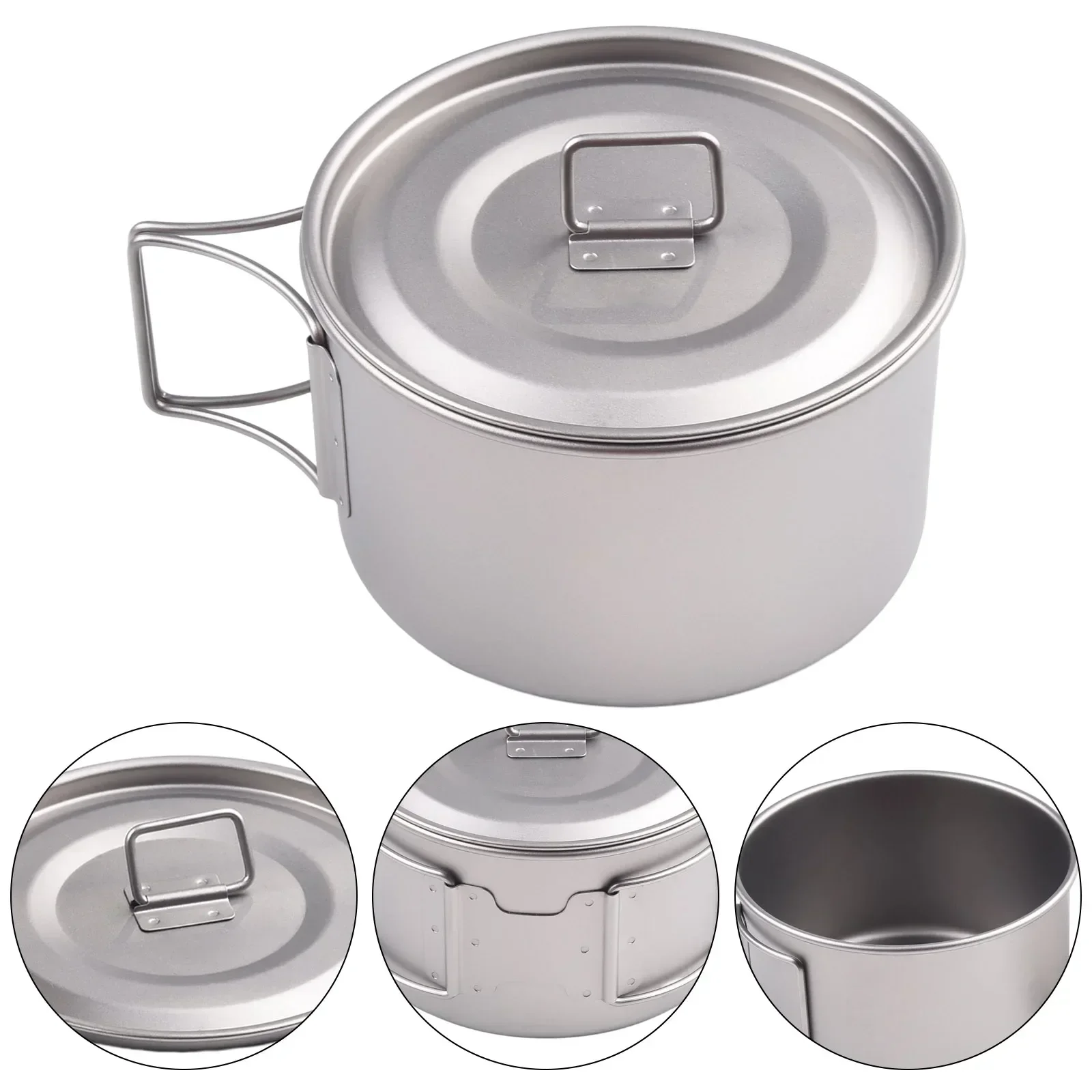 Titanium Bowl With Folding Han - Camping Cooking Pot With Lid review and price
