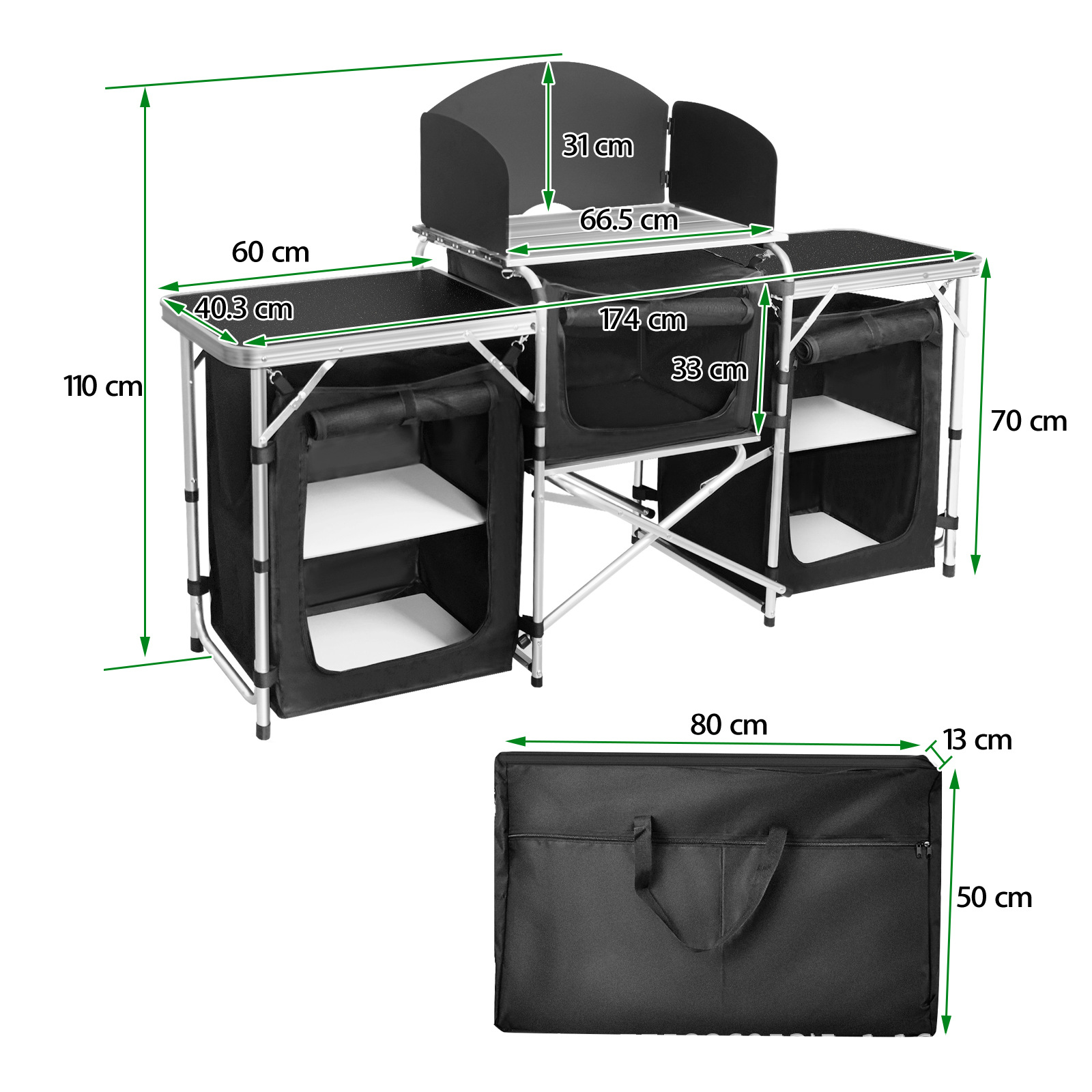 Hot-selling Outdoor Camping Mo - Camping Cooking Table With Storage review and price