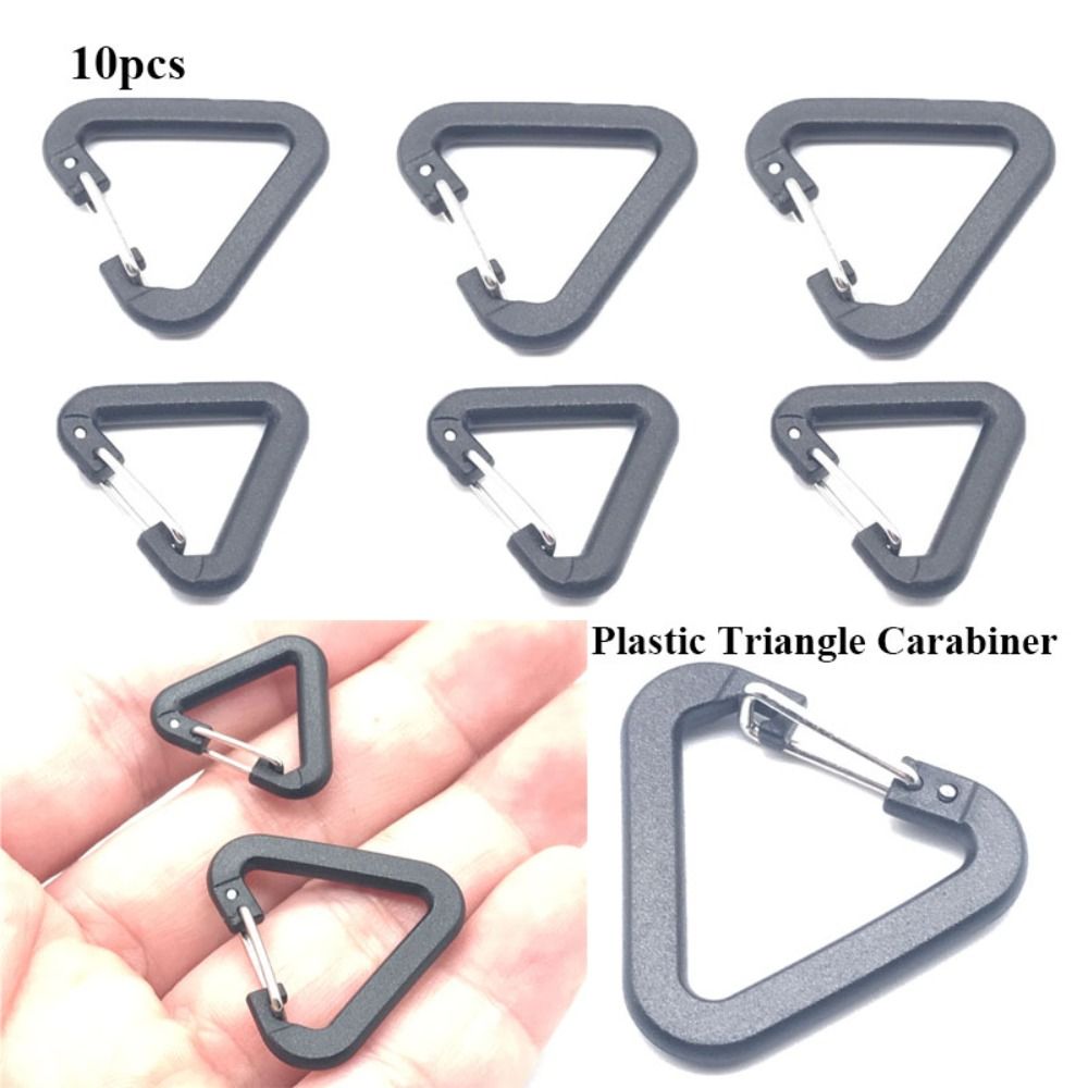 10pcs Plastic Triangle Carabin - Camping Cooking Can review and price