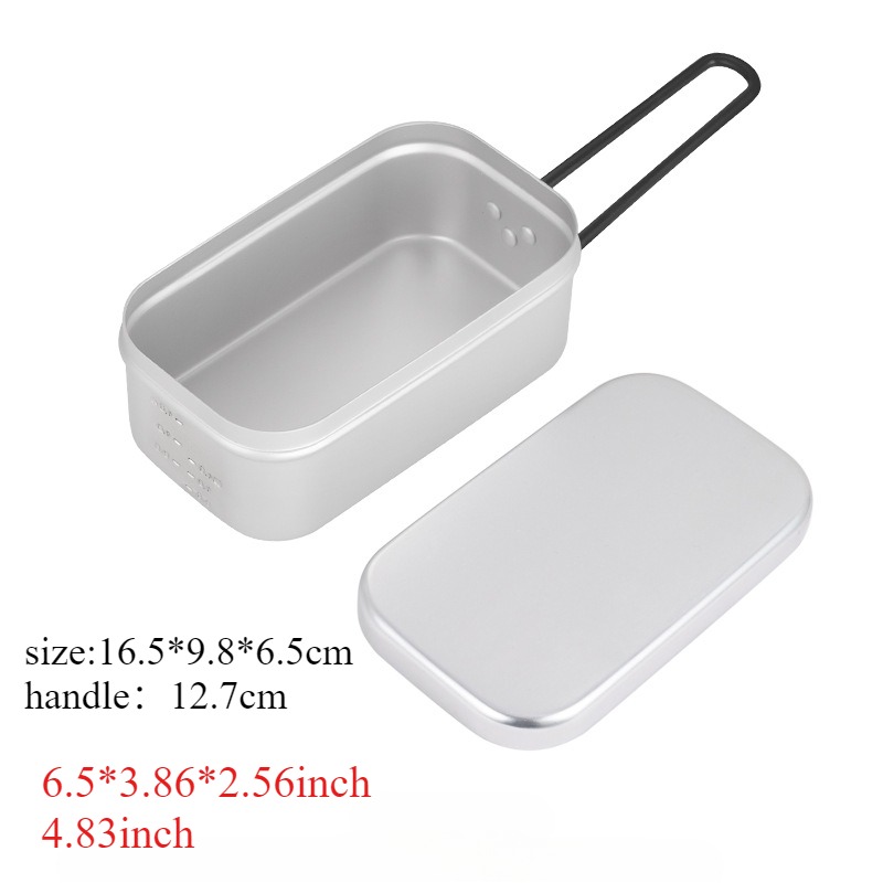 1PC Outdoor Aluminum Lunch Box - Camping Cooking Rice review and price