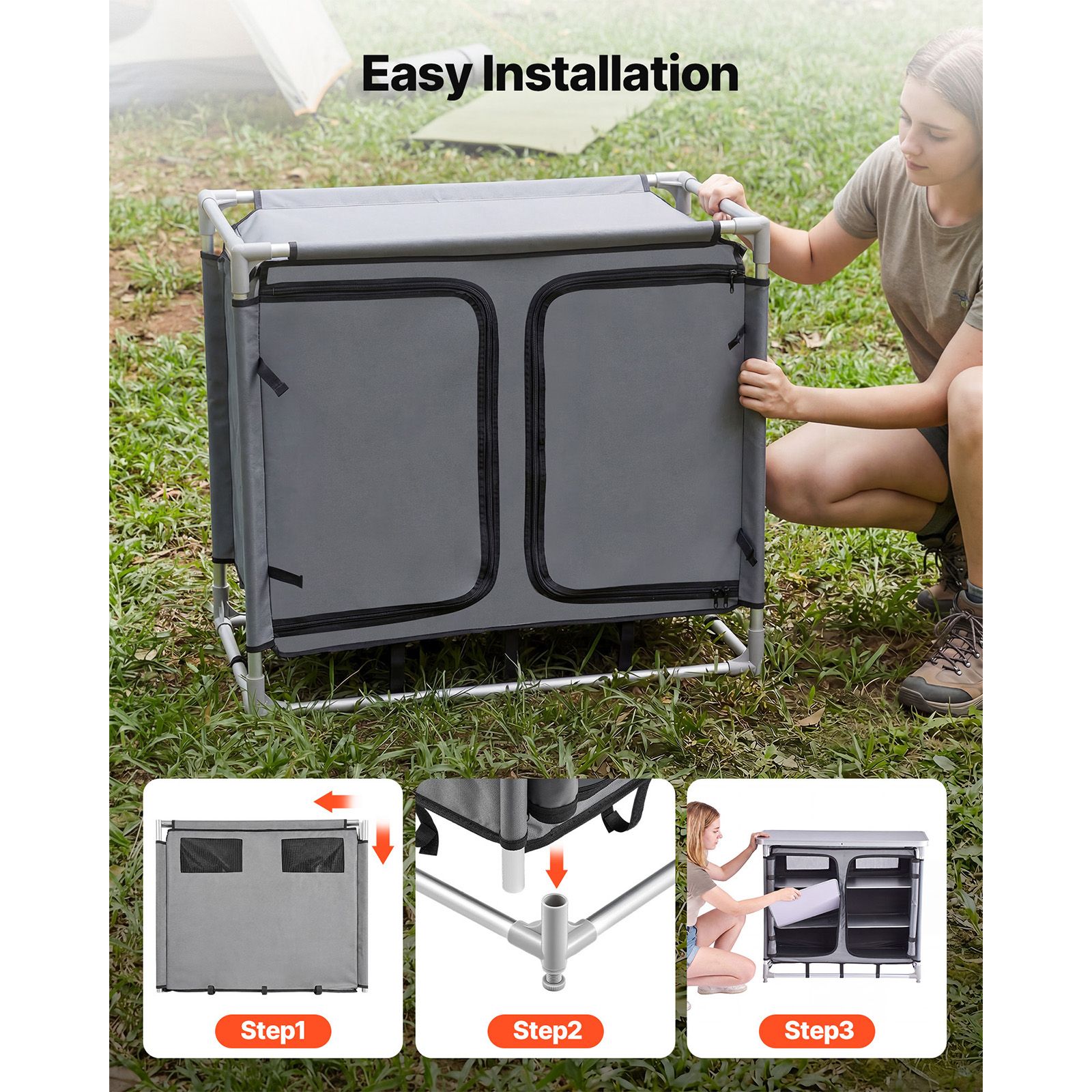 Camping Storage Cabinet, Outdo - Camping Cooking Set Compact review and price