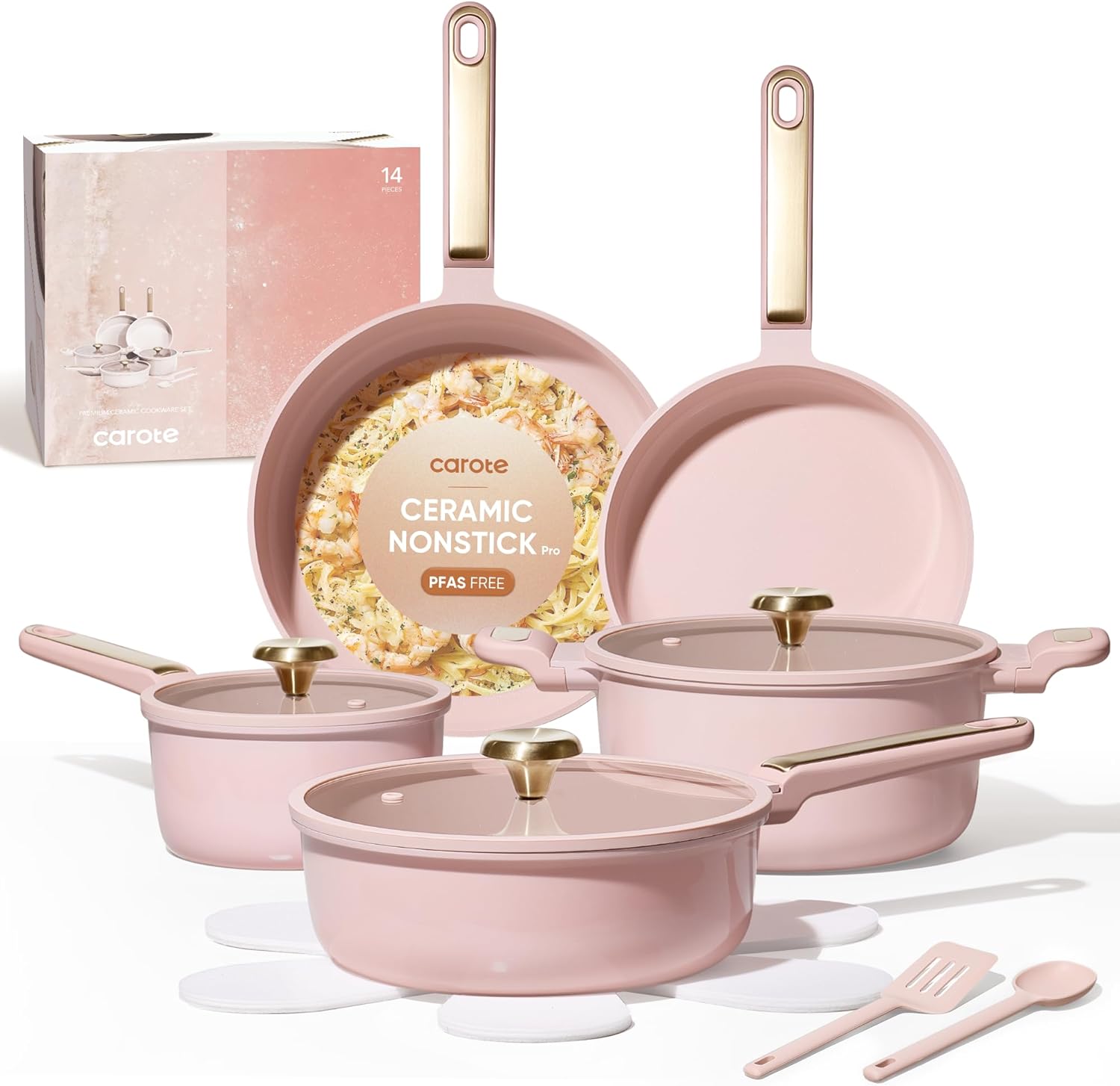 Nonstick Ceramic Cookware Set, - Camping Cooking Set Non Stick review and price