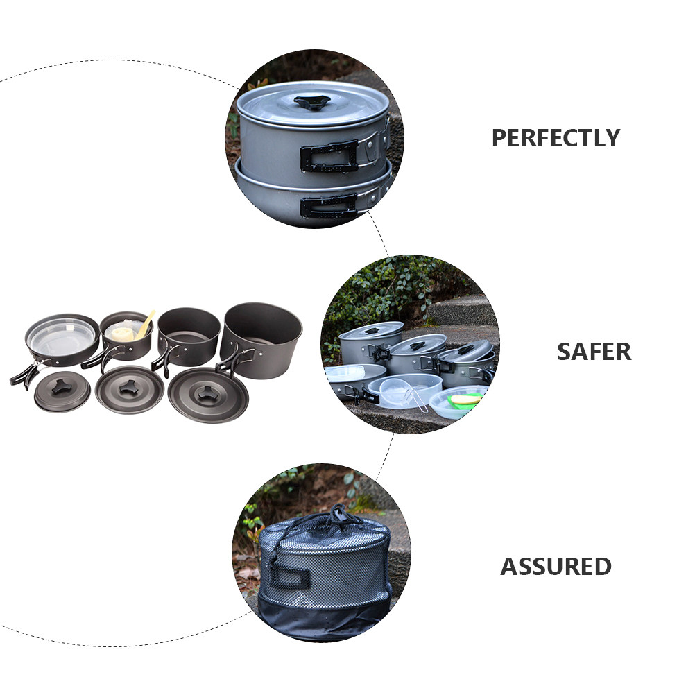 1Set Compact Camping Cookware  - Camping Cooking Set Compact review and price