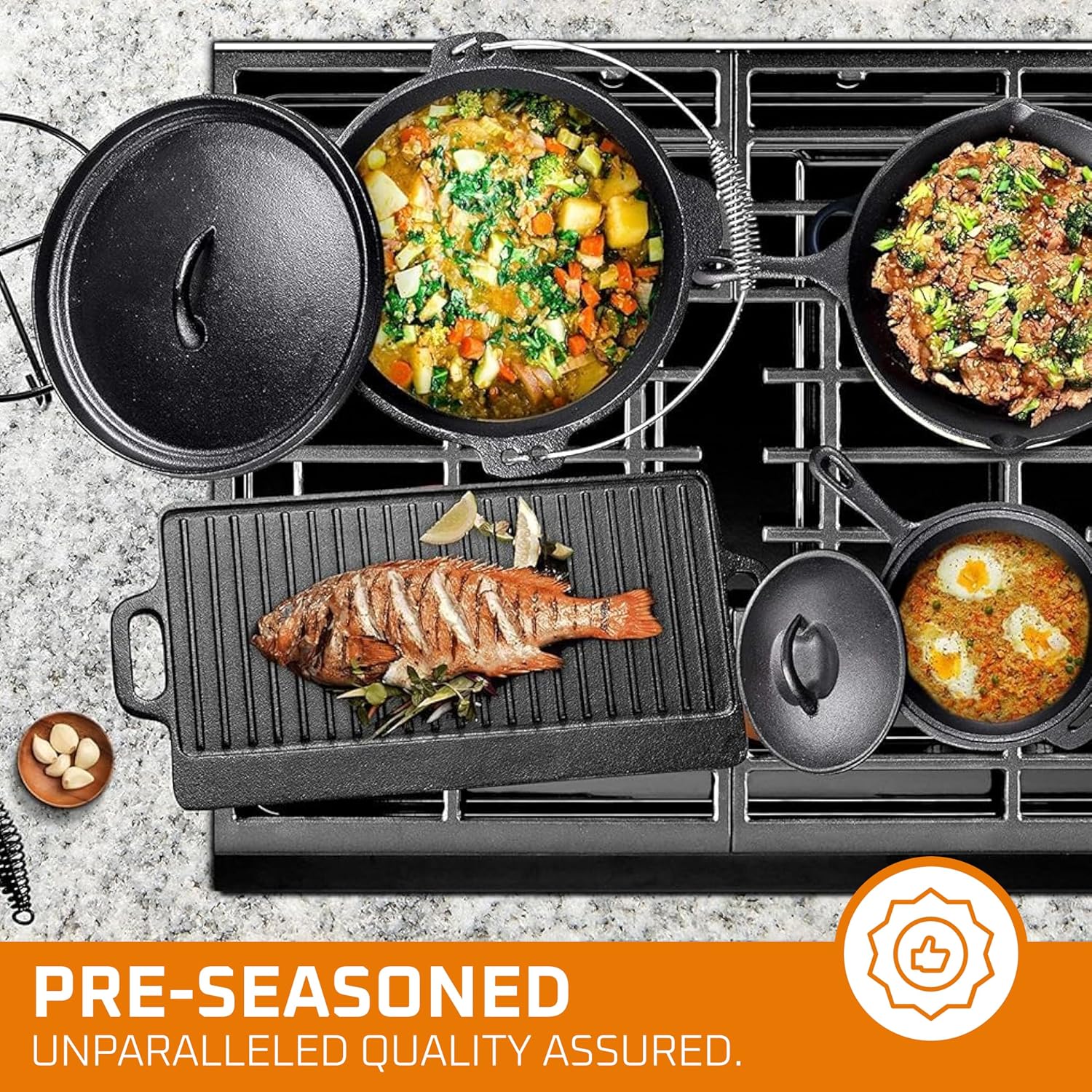 Camping Cooking Set Of 7. Pre  - Camping Cooking Pot With Lid review and price