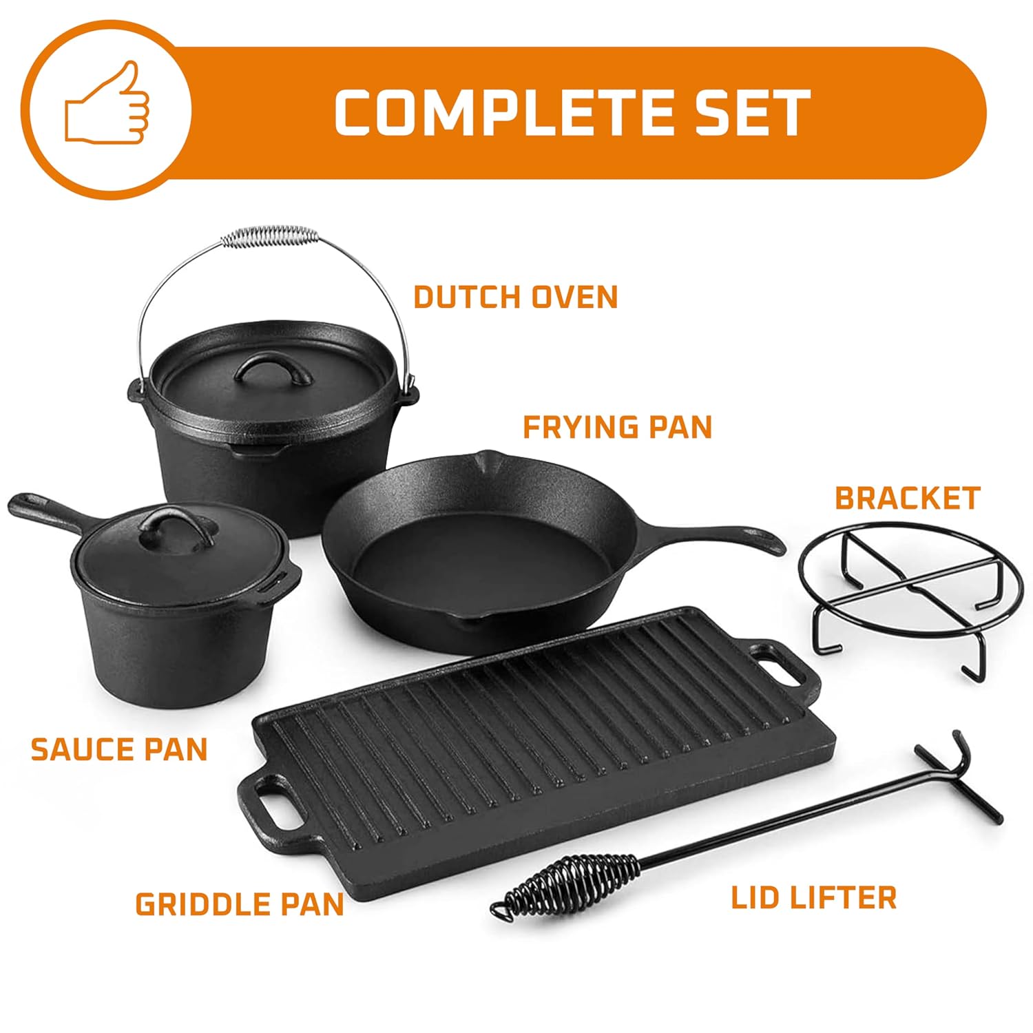 Camping Cooking Set Of 7. Pre  - Camping Cooking Pot With Lid review and price