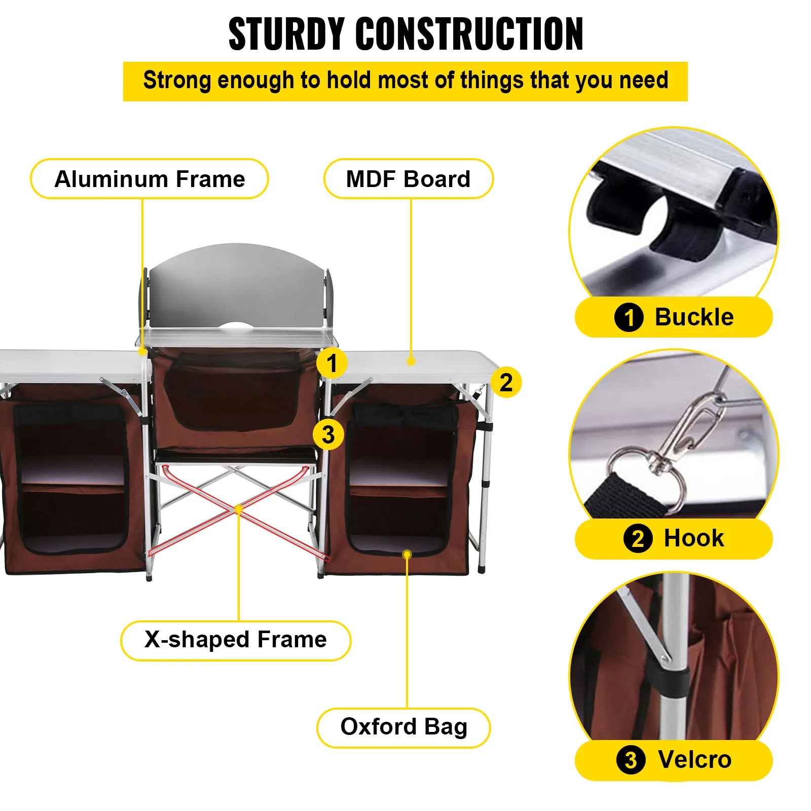 Singwinner Camping Outdoor Kit - Camping Cooking Table With Storage review and price