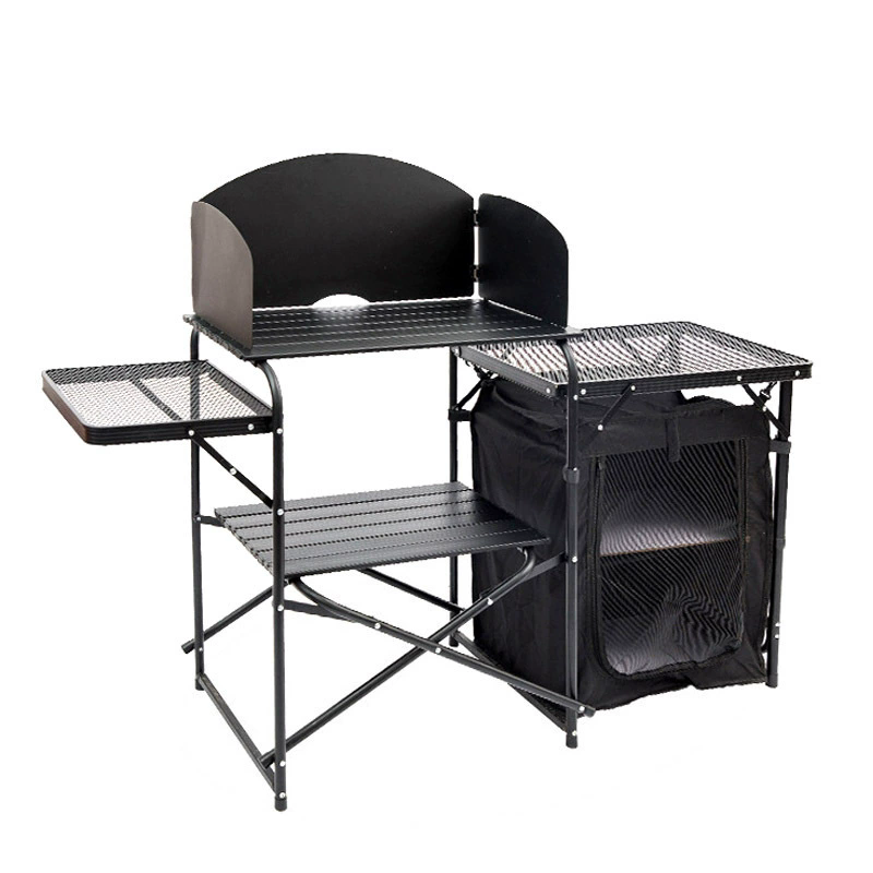 Outdoor Camping Folding Table, - Camping Cooking Table With Storage review and price