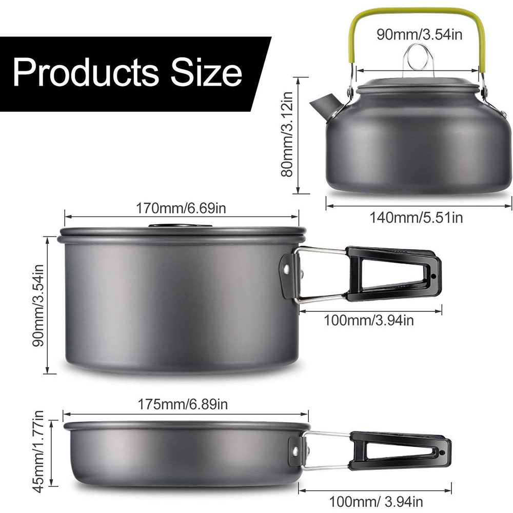 Outdoor Camping Cookware Set M - Camping Cooking Gear review and price