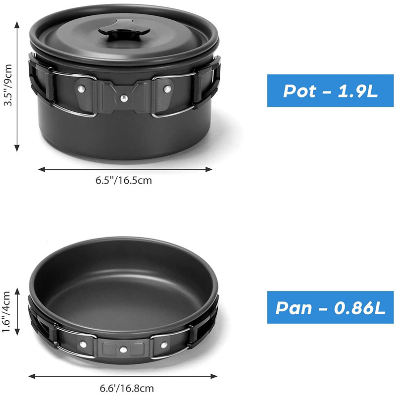 1 Set Outdoor Pot Pan Camping  - Camping Cooking Set Non Stick review and price