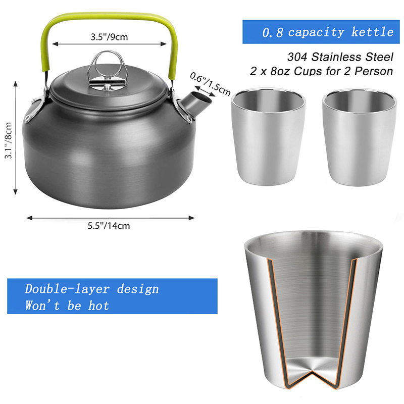 1 Set Outdoor Pot Pan Camping  - Camping Cooking Set Non Stick review and price
