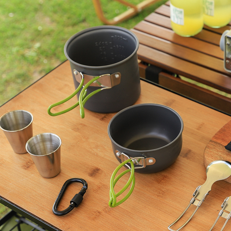 Camping Cookware Set, Ultra Li - Camping Cooking Set Compact review and price