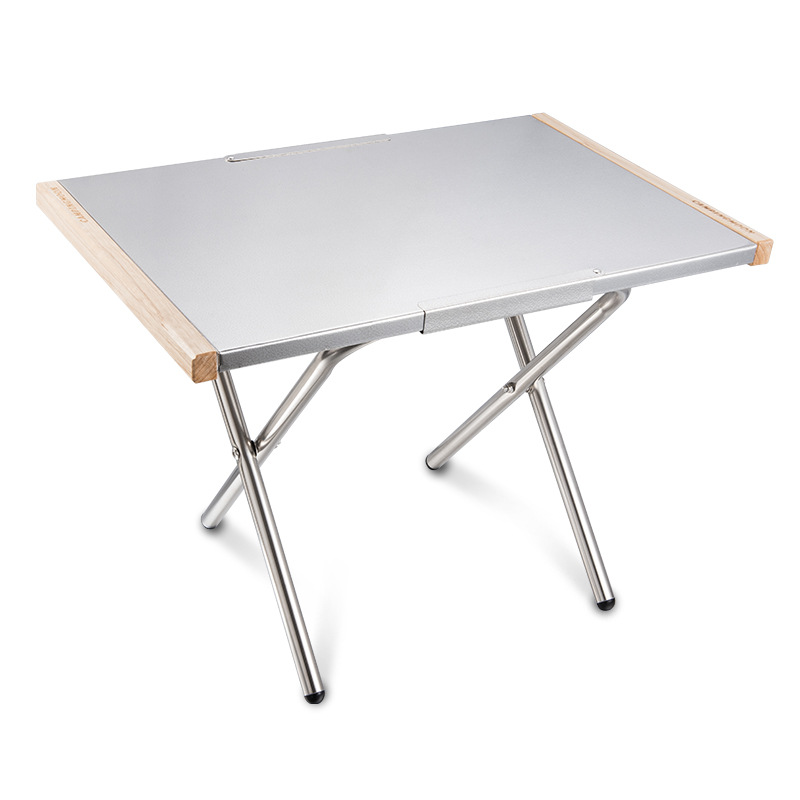 Outdoor Portable Stainless Ste - Camping Cooking Table With Storage review and price